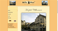 Desktop Screenshot of hotel-post-feldkirch.at